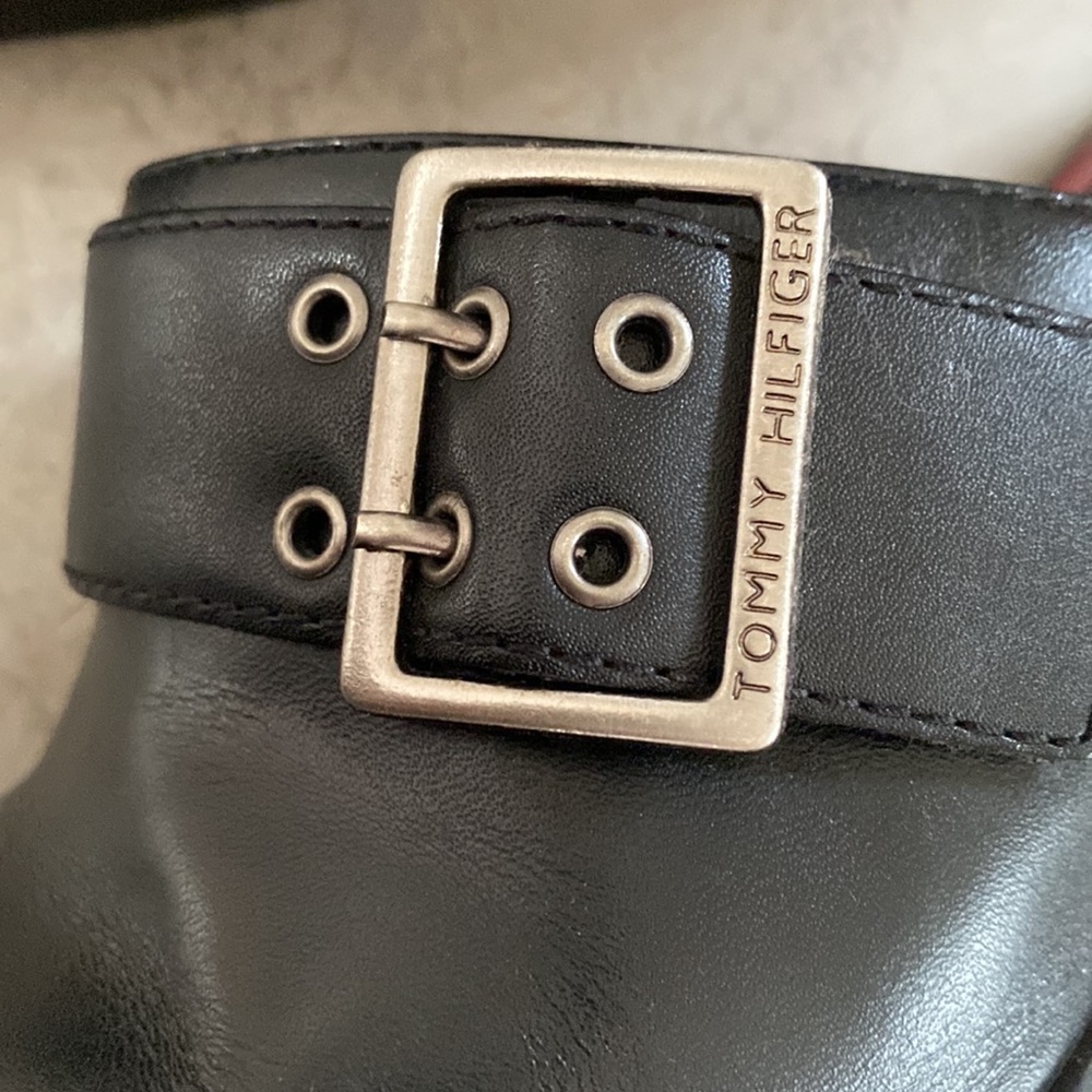 Calvin Klein Black Square Toe Heels 7.5 - Picture 3 of 9